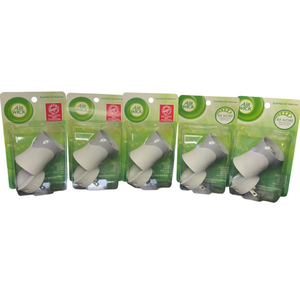 Lot Of 5 Air Wick 360 Degree Fragrance Release Warmer Air Freshener EM8122